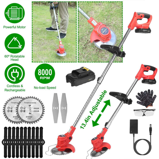 Adjustable Telescopic Weed Trimmer - Ergonomic Grass Trimmer