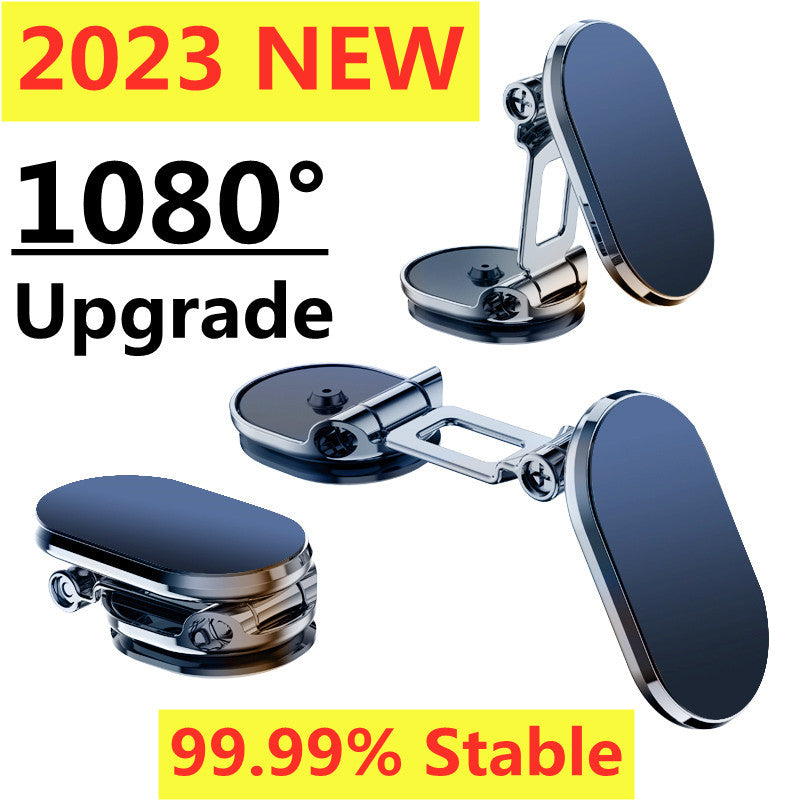Rotate Metal Magnetic Car Phone Holder Foldable Universal Mobile Phone Stand Air Vent Magnet Mount GPS Support - Ectron Online