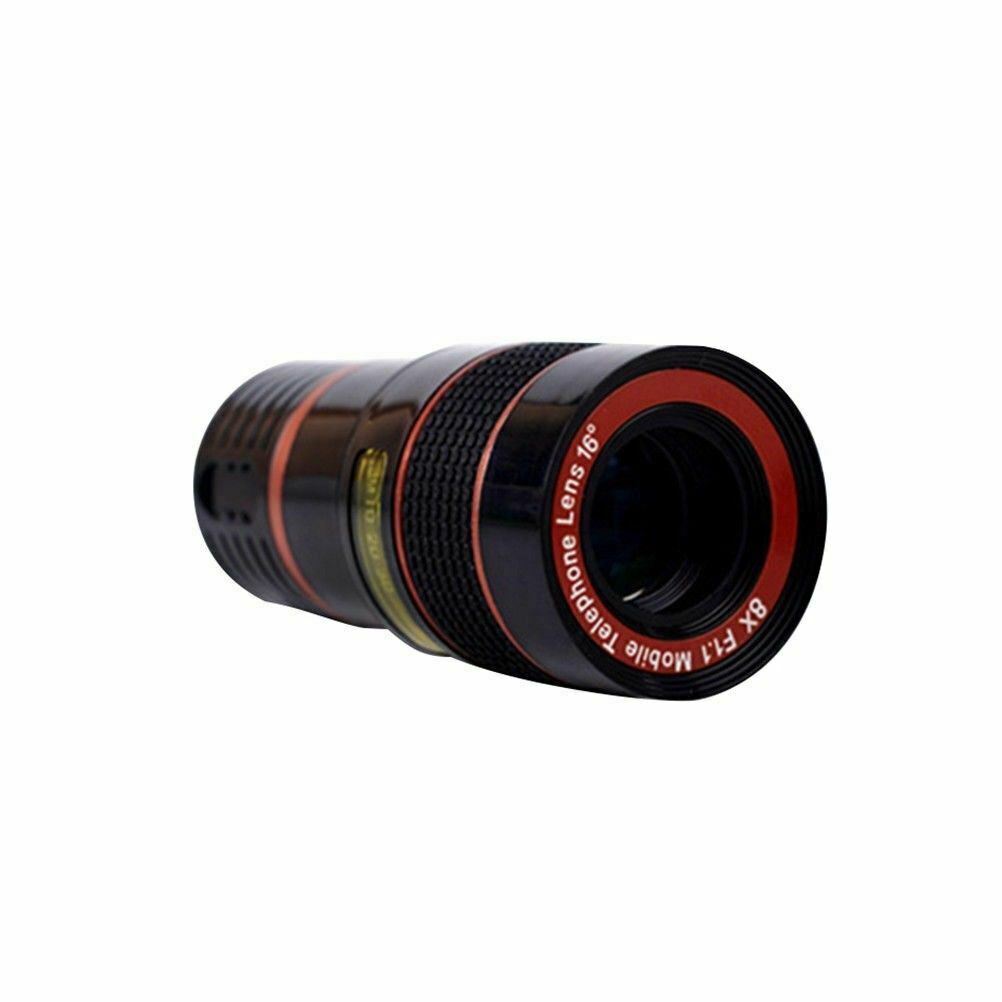HD 8X Clip On Optical Zoom Telescope Camera Lens For Universal Mobile Cell Phone - Ectron Online