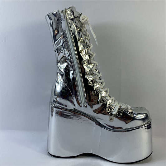 Casual Platform Shoes – Flat High-Top & Low-Top Options Casual Flat Platform High-top Low-top Sh | Ectron Online