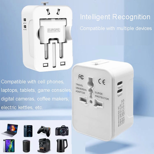 Universal All-in-One Travel Adapter | Worldwide Plug with 3 USB