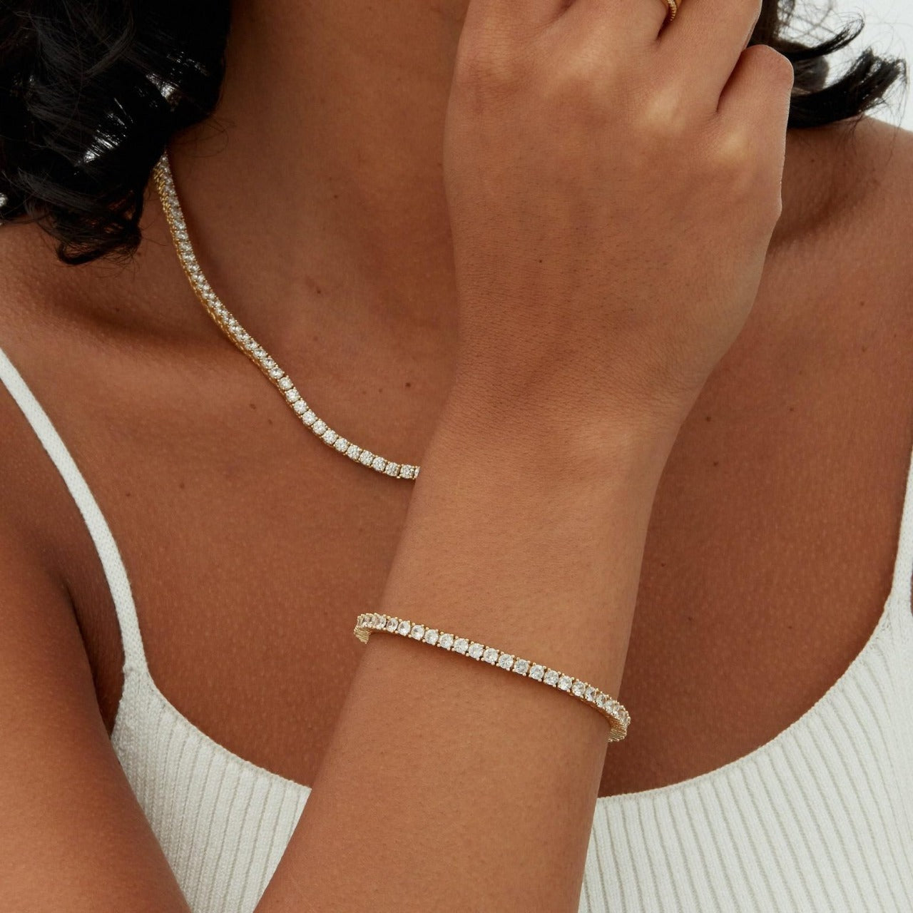 Fashion European And American Style Full Diamond Bracelet