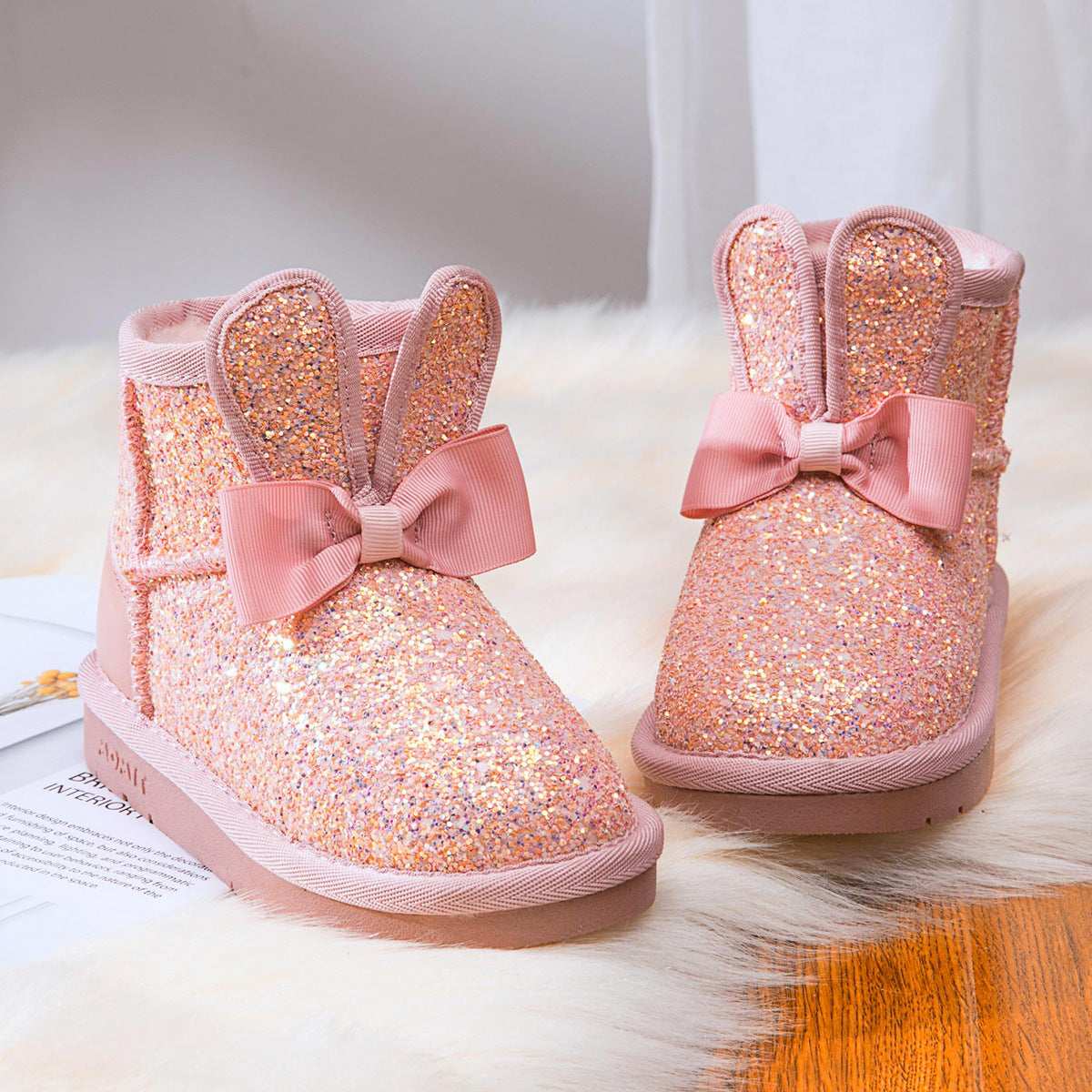 Fashion Simple And Warm Children's Cotton Snow Boots