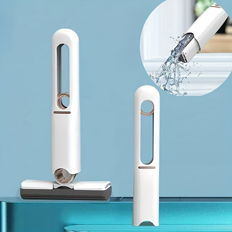 New Portable Self-NSqueeze Mini Mop, Lazy Hand Wash-Free Strong Absorbent Mop Multifunction Portable Squeeze Cleaning Mop Desk Window Glass Cleaner Kitchen Car Sponge Cleaning Mop Home Cleaning Tools - Ectron Online