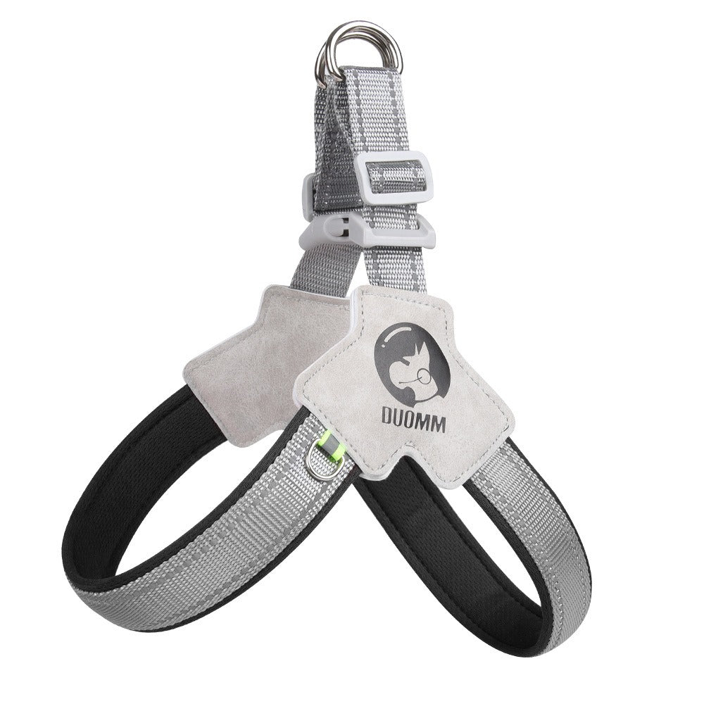 Saddle style dog chest harness breathable reflective dog harness - Ectron Online
