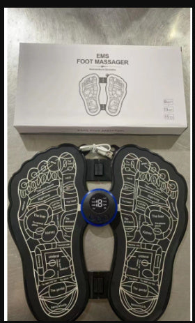 Rechargeable Foot Massage Instrument Pedicure Foot Pad EMS Pulse Foot Relaxation Massager - Ectron Online