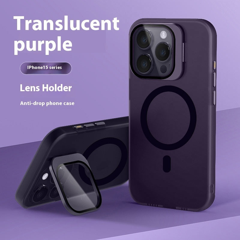 Lens Bracket Magnetic Drop-resistant Phone Case - Ectron Online