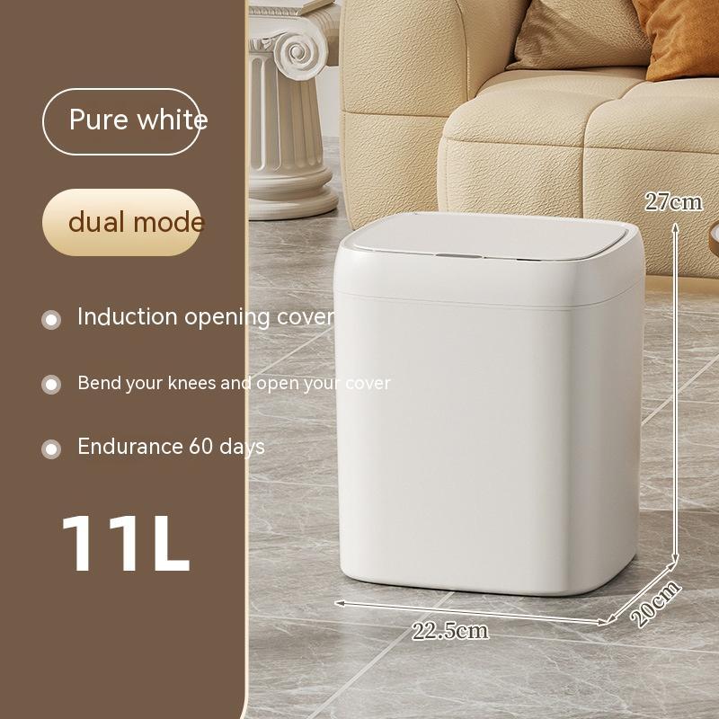 Smart Trash Can With Lid For Bedroom And Living Room Kitchen Storage Box Trash Can Induction Small Car Box Automatic Smart Dustbin Smart Trash Bin - Ectron Online