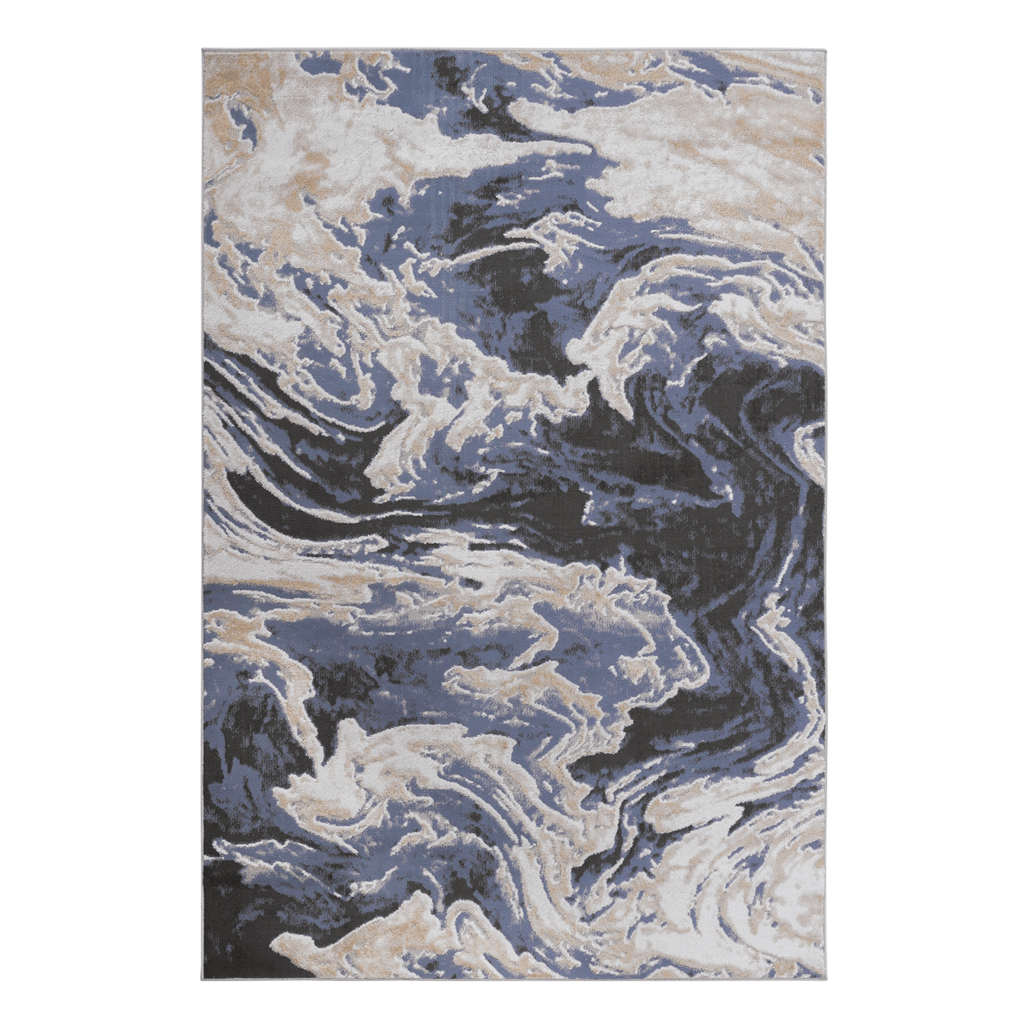 Payas Collection Abstract Runner Rug - 2x8 Light Blue