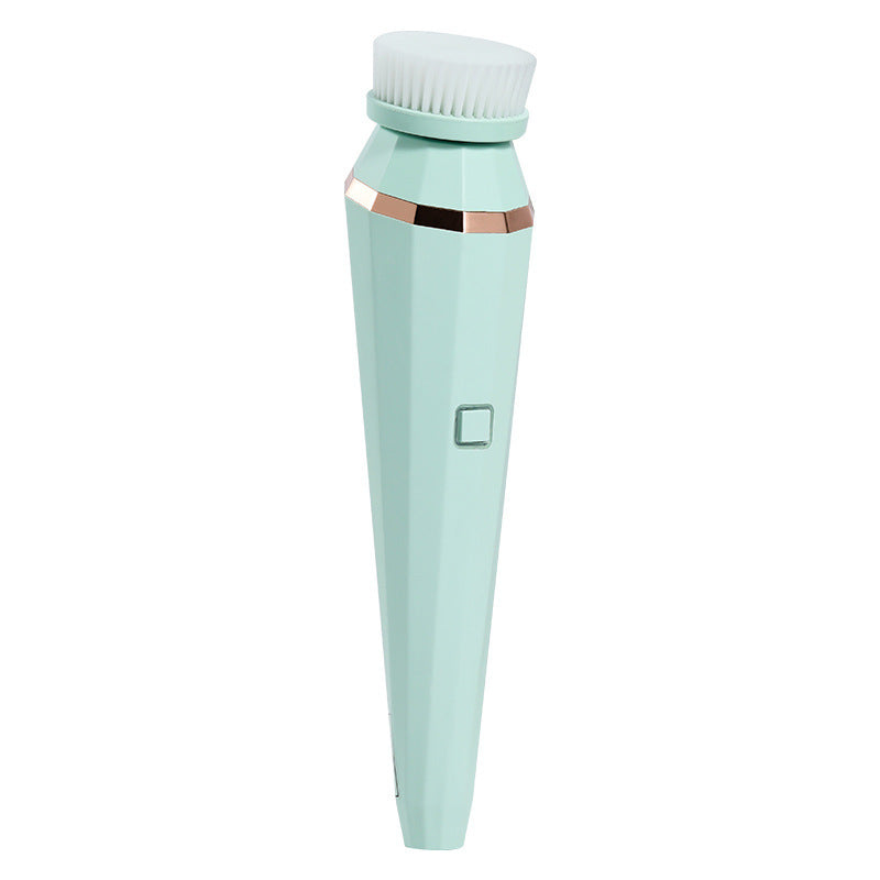 4 In 1 USB Rechargeable Electric Facial Cleansing Brush Soft Skin Care Portable Massager Face Brush Deep Cleaning Device - Ectron Online