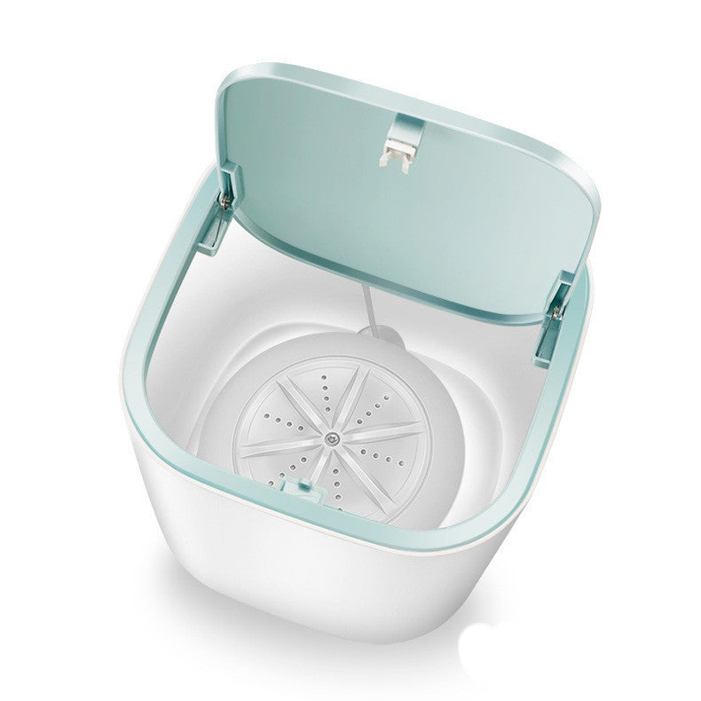 Household Small Laundry Bucket Mini Turbo Table Washing Machine Student Dormitory Underwear Socks Washer - Ectron Online