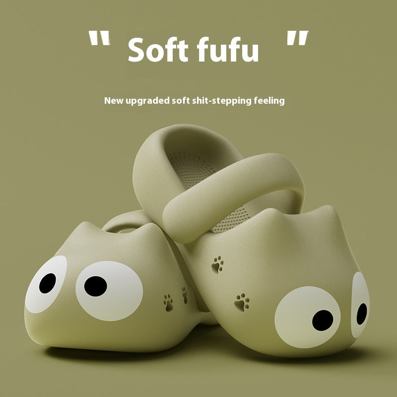 Women's Poop-like Closed Toe Cute Hole Shoes Non-stinky Feet Non-slip