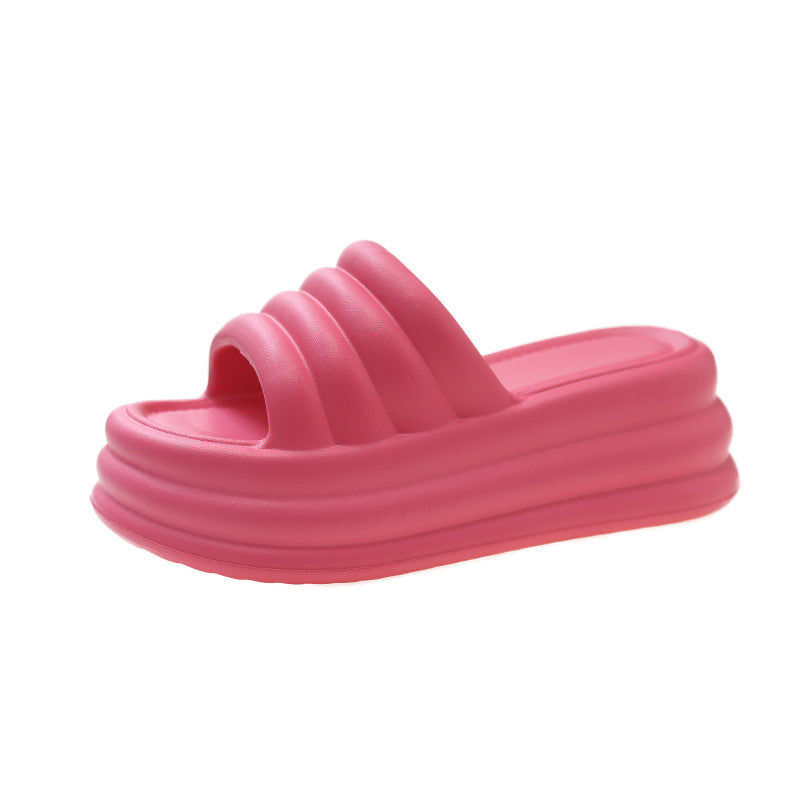 Outdoor Wear Deodorant Cross-border Hot Sale EVA Thick Bottom Wear-resistant Indoor Slippers