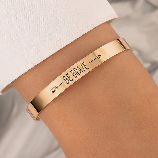Geometric Irregular Bow Letter Bracelet Bow Letter Personality Geometric Irregul | Ectron Online
