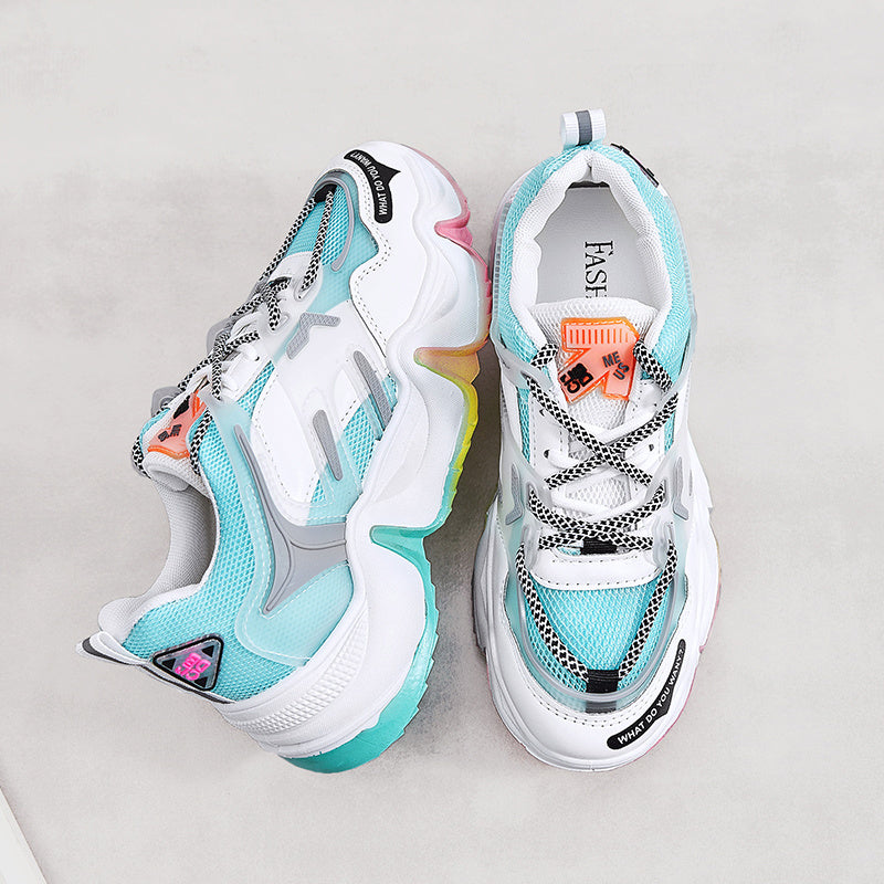 Women's summer rainbow bottom sneakers