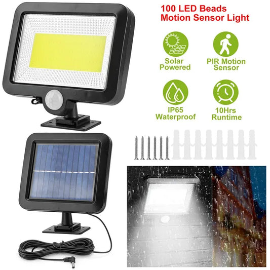 100 LED Solar Wall Lights Solar Powered Wall Lights Outdoor 100 LE | Ectron Online