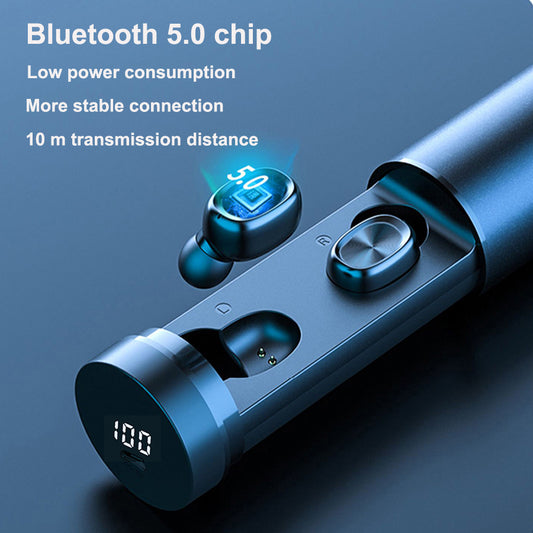 Bluetooth 5.0 Wireless Earbuds: 8D HIFI, Sport, Gaming Bluetooth Earphone 5.0 Wireless 8D HIFI | Ectron Online