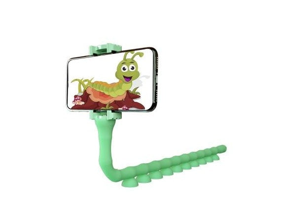 Lazy Bracket Mobile Phone Holder Worm Flexible Phone Suction Cup Stand for Home Wall Desktop Bicycle - Ectron Online