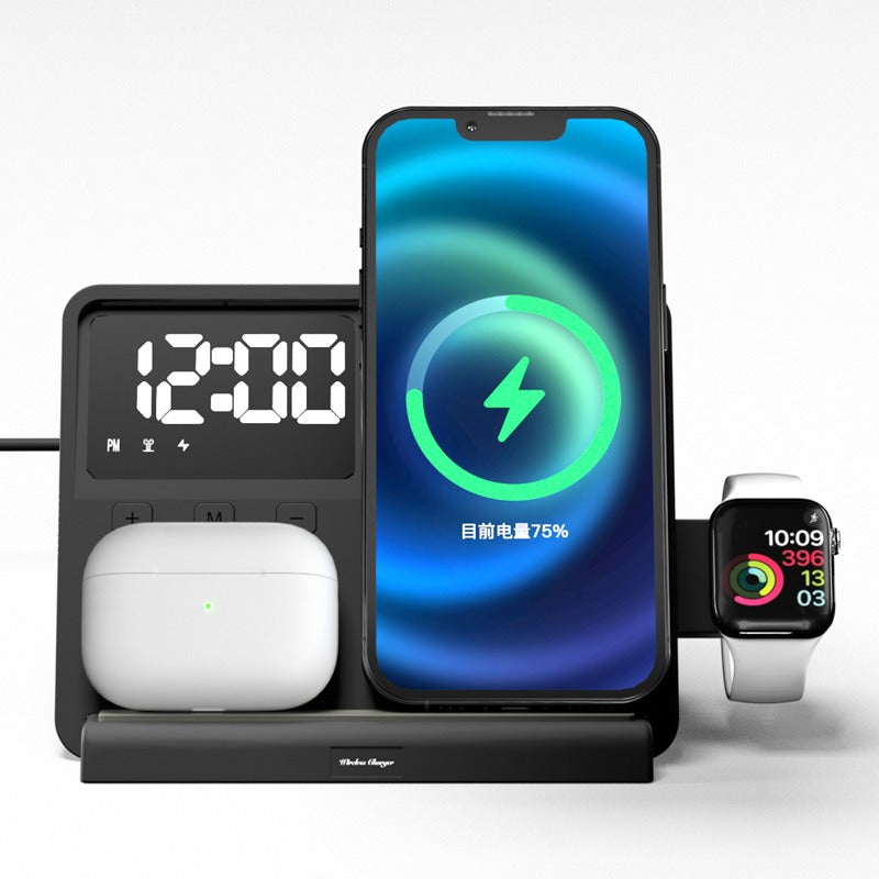 The thermometer clock supports wireless charging and night light charging - Ectron Online
