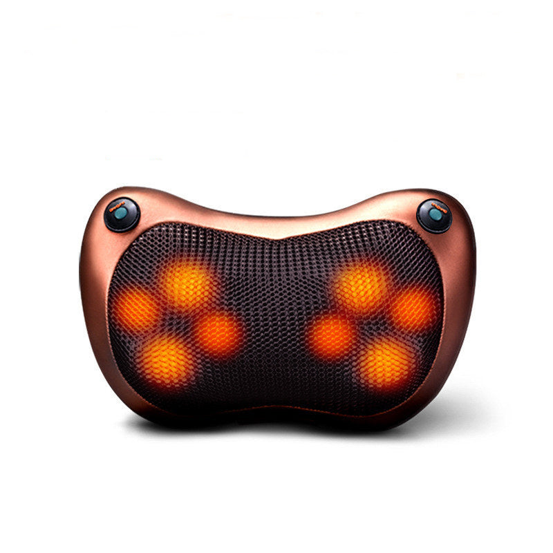 Electric Infrared Heating Kneading Neck Shoulder Back Body Spa Massage Pillow Car Chair Shiatsu Massager Masaj Device - Ectron Online