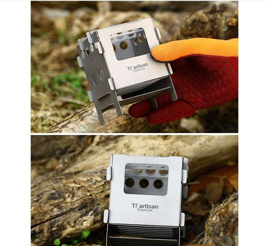 Titanium Foldable Wood Burning Stove