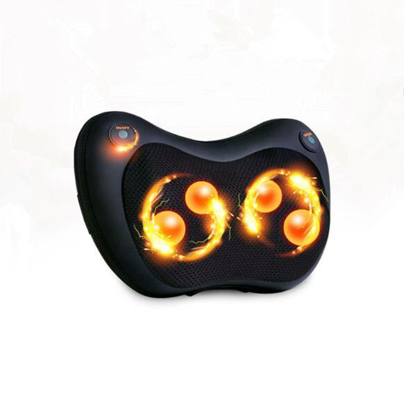 Electric Infrared Heating Kneading Neck Shoulder Back Body Spa Massage Pillow Car Chair Shiatsu Massager Masaj Device - Ectron Online