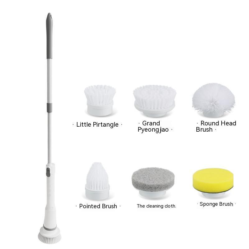Electric Scrubber Cleaning Wall Long Handle Elbow Telescopic Multifunction Cleaning Brush - Ectron Online