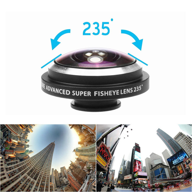 Universal 235 Degree Super Fish Eye Mobile Phone Camera Lenses - Ectron Online