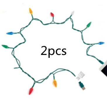 Merry Christmas Light Led Usb Charging Cable Charger Cord With LED Lights For Room Decoration Night Light Micro USB Type-C Port - Ectron Online