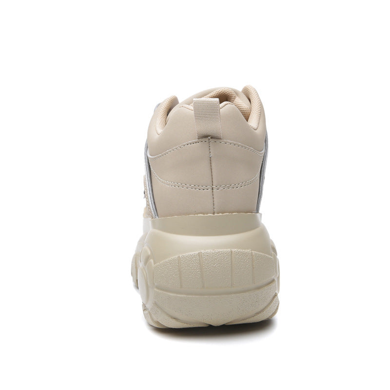 Women's inner heightening platform sneakers