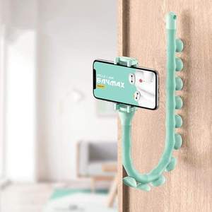 Lazy Bracket Mobile Phone Holder Worm Flexible Phone Suction Cup Stand for Home Wall Desktop Bicycle - Ectron Online
