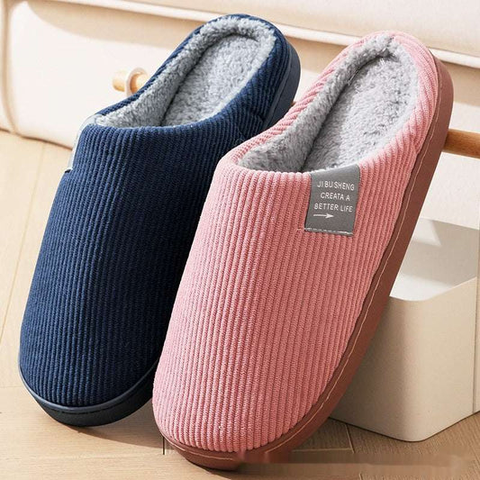 Non-Slip Cotton Slippers – Wear-Resistant Indoor Home Comfort - Home Indoor Wear-resistant Non Slip Cott | Ectron Online