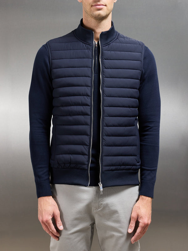 European And American Down Jacket Vest Light Stand Collar