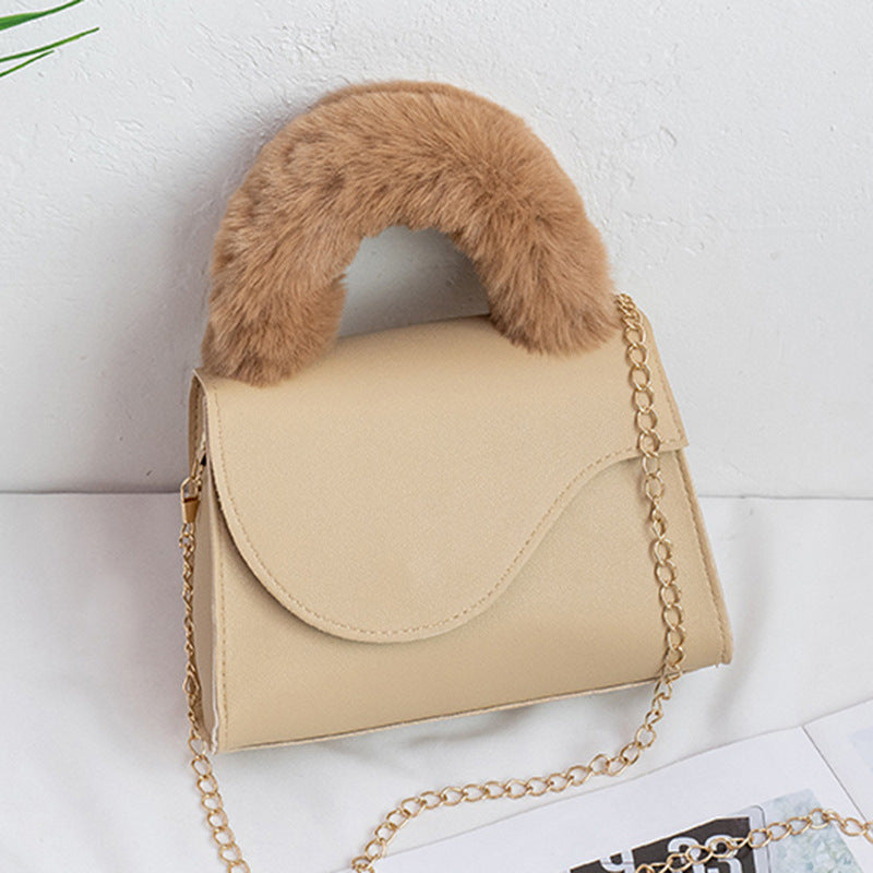 Plain Mao Wrist Chain Mobile Phone Bag