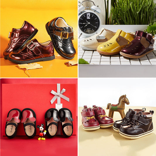 Soft sole little girl shoes