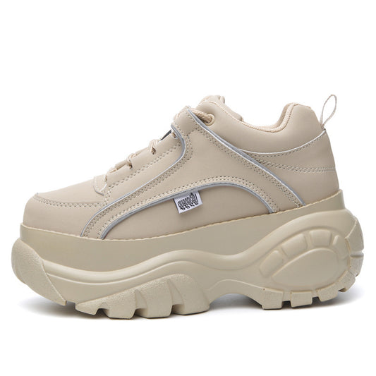 Women's inner heightening platform sneakers