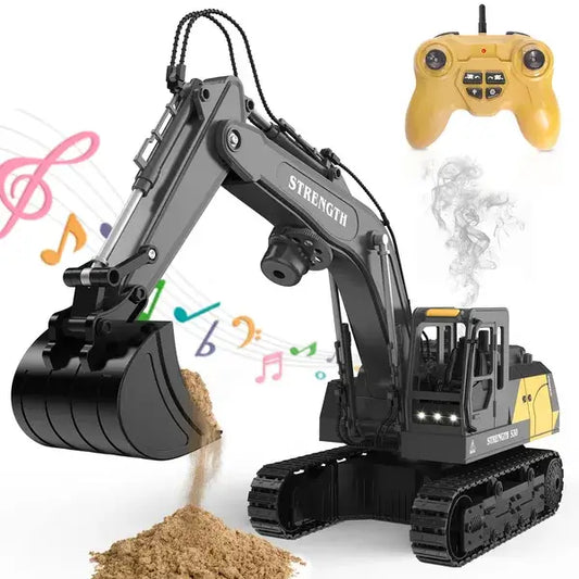1:20 Alloy RC Excavator - 12-Channel Remote Control Vehicle 1: 20 12-way Alloy Excavator Remote Cont | Ectron Online