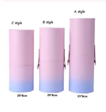 Gradient PU Leather Makeup Brush Holder Cup Gradient PU Leather Makeup Brush Holder | Ectron Online