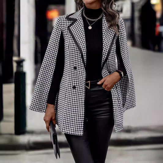 Women's Suit Jacket Split Long Sleeve Commuting Elegant