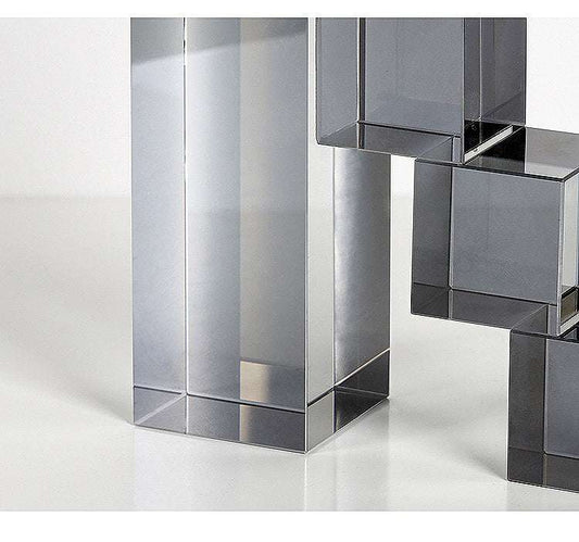 Nordic Modern Minimalist Ladder Crystal Bookend Decoration Hallway Bedroom Model Room Light Luxury Ornament