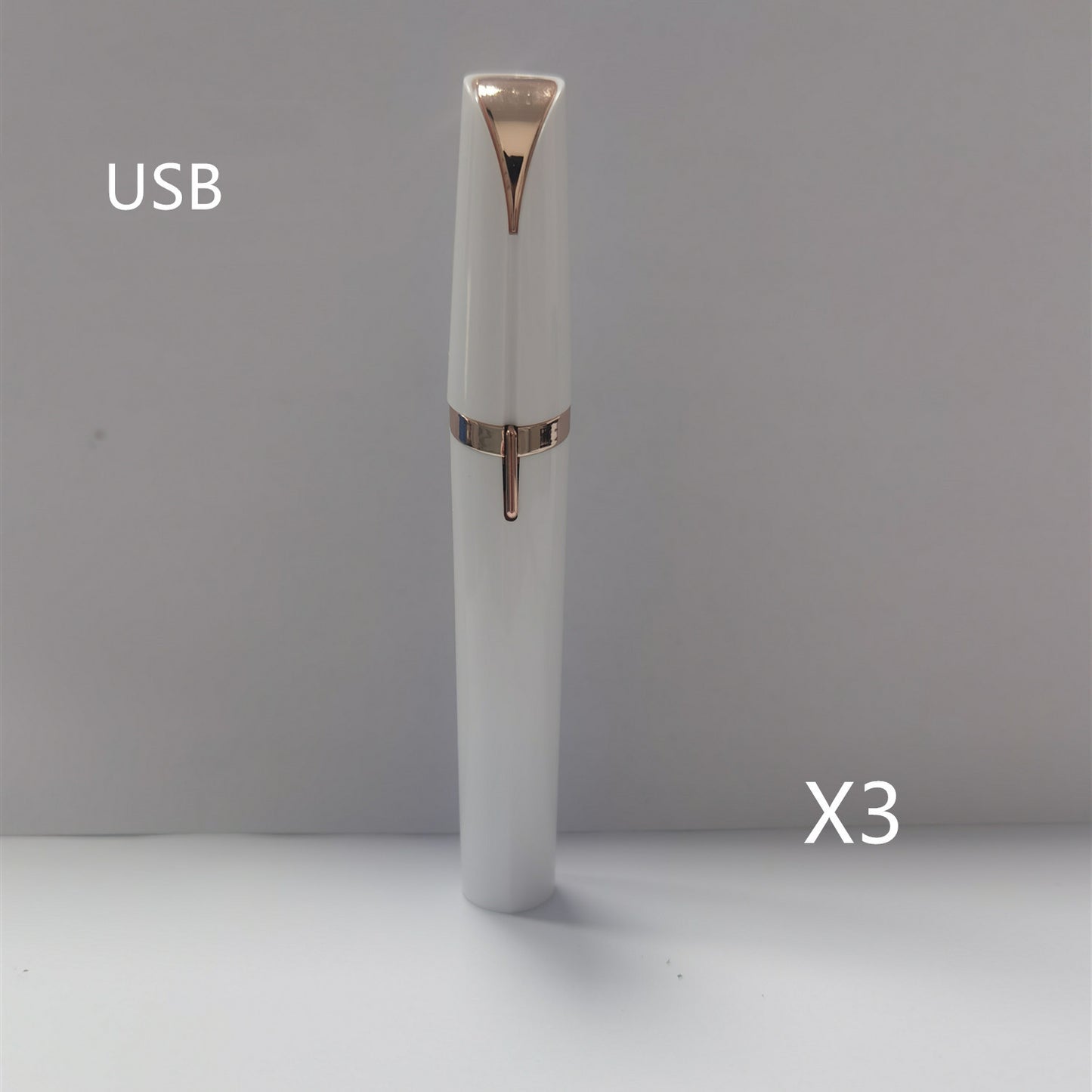 Mini Electric Eyebrow Trimmer Lipstick Brows Pen Hair Remover Painless Razor Epilator with LED Light - Ectron Online