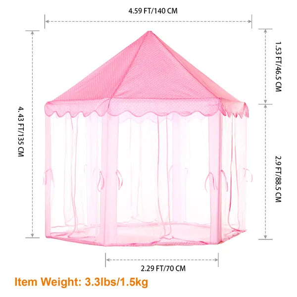 Kids Princess Castle Play Tent