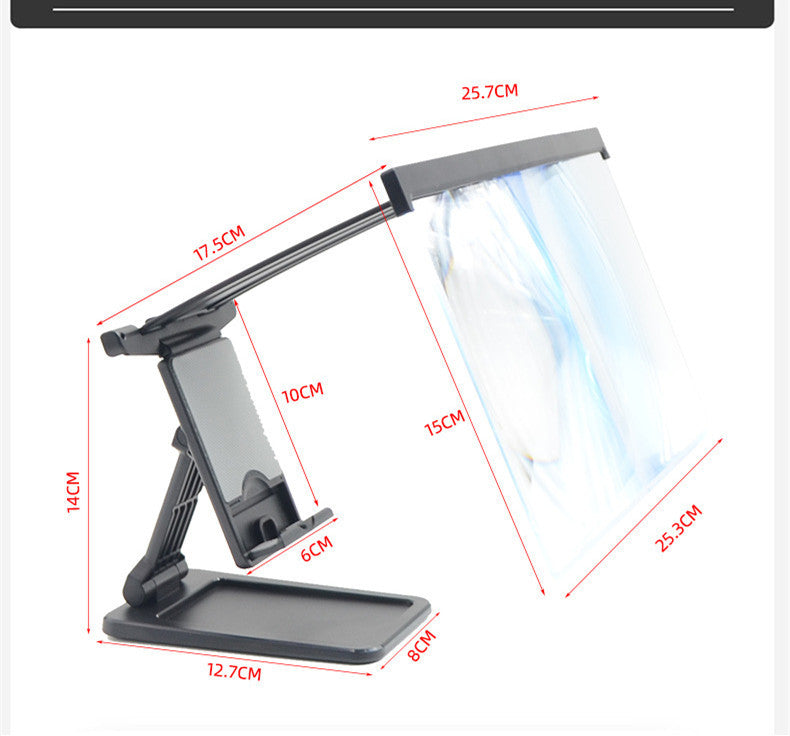 Mobile Phone Screen Amplifier Ultra-Clear 12-Inch Anti-Blue Light Multifunctional Folding Portable Mobile Phone Stand Screen Amplifier - Ectron Online
