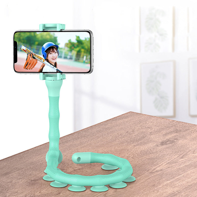 Lazy Bracket Mobile Phone Holder Worm Flexible Phone Suction Cup Stand for Home Wall Desktop Bicycle - Ectron Online