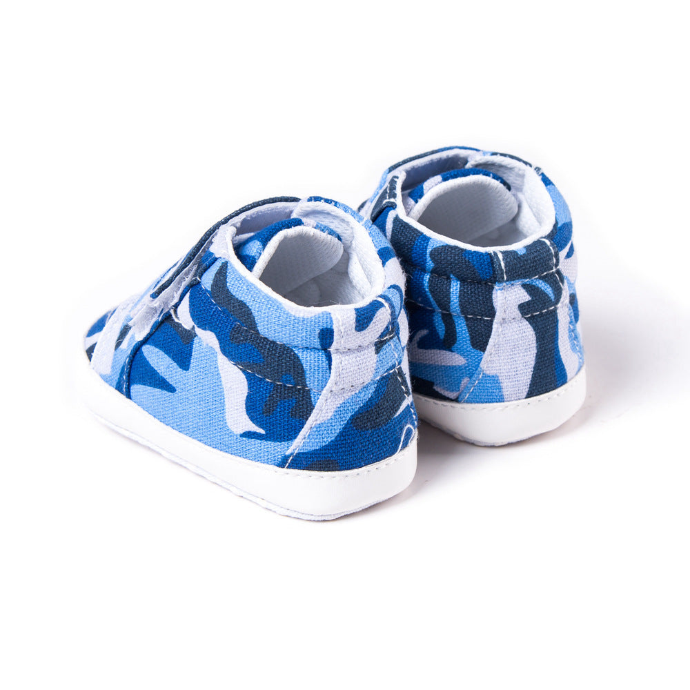 Double Strap Baby Shoes Camouflage Canvas