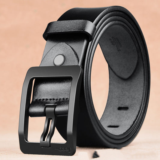 High-Quality Men's Belt - Two-Layer Cowhide - Needle Buckle Men's Belts | Ectron Online