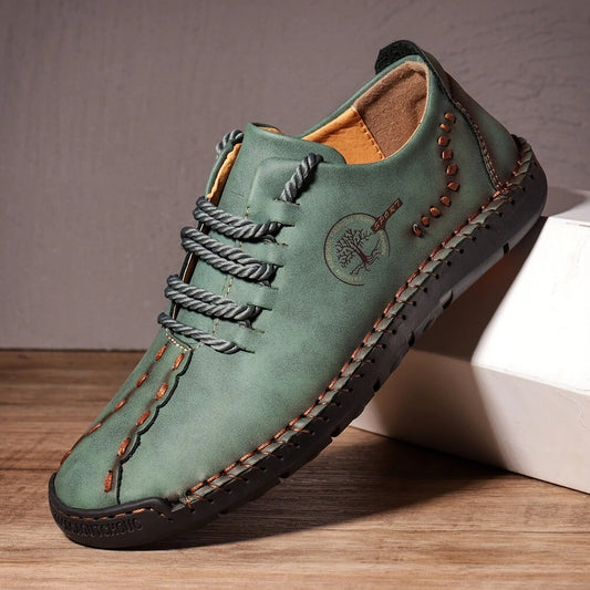 New Lace Up Casual Shoes Men's Plus Size Peas Shoes
