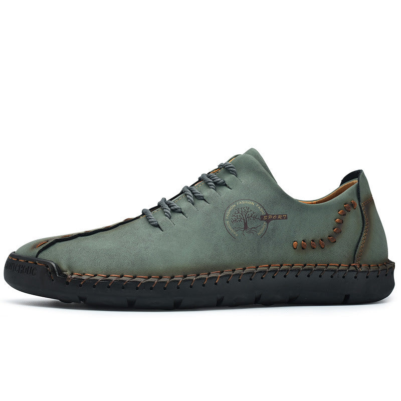 New Lace Up Casual Shoes Men's Plus Size Peas Shoes