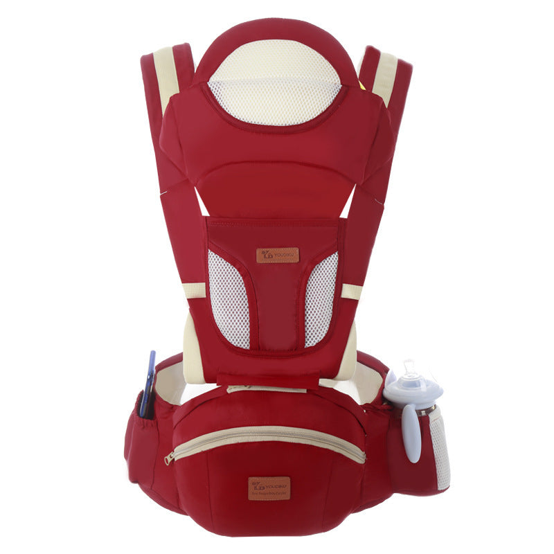 Ergonomic Baby Carrier 0-48M Baby Hipseat Carrier Front Facing Ergonomic Kangaroo Baby Wrap Sling for Baby Travel - Ectron Online