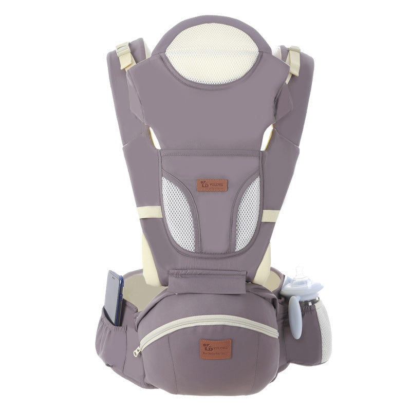 Ergonomic Baby Carrier 0-48M Baby Hipseat Carrier Front Facing Ergonomic Kangaroo Baby Wrap Sling for Baby Travel - Ectron Online